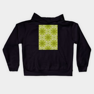 Lime Green Connected Diamonds Pattern - WelshDesignsTP003 Kids Hoodie